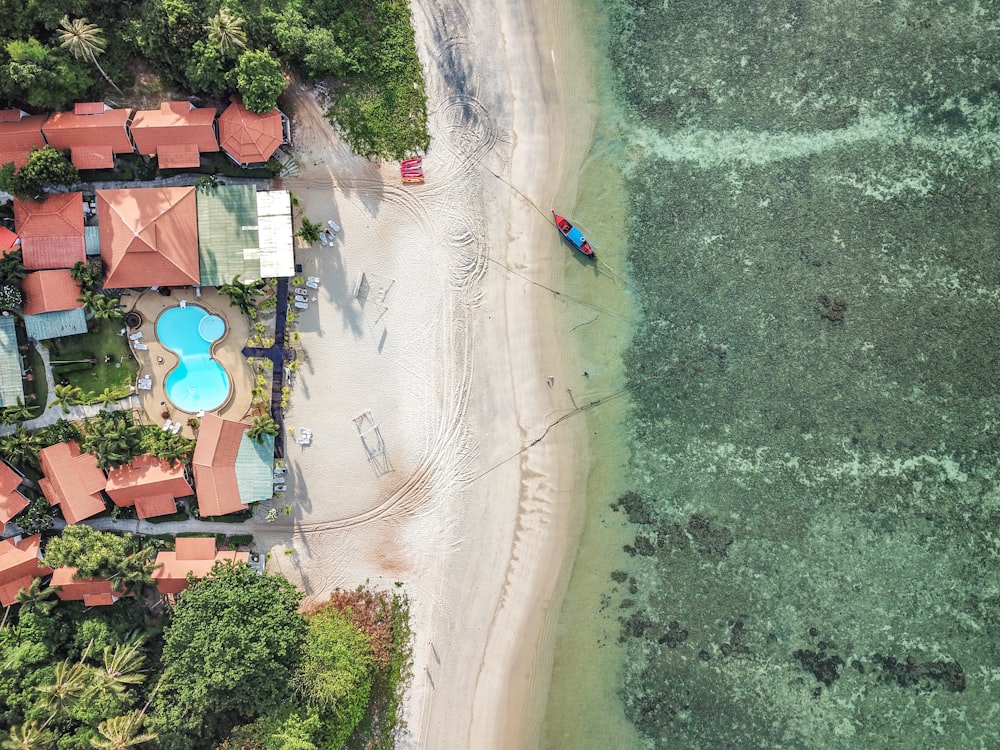 aerial view of body of water during daytime