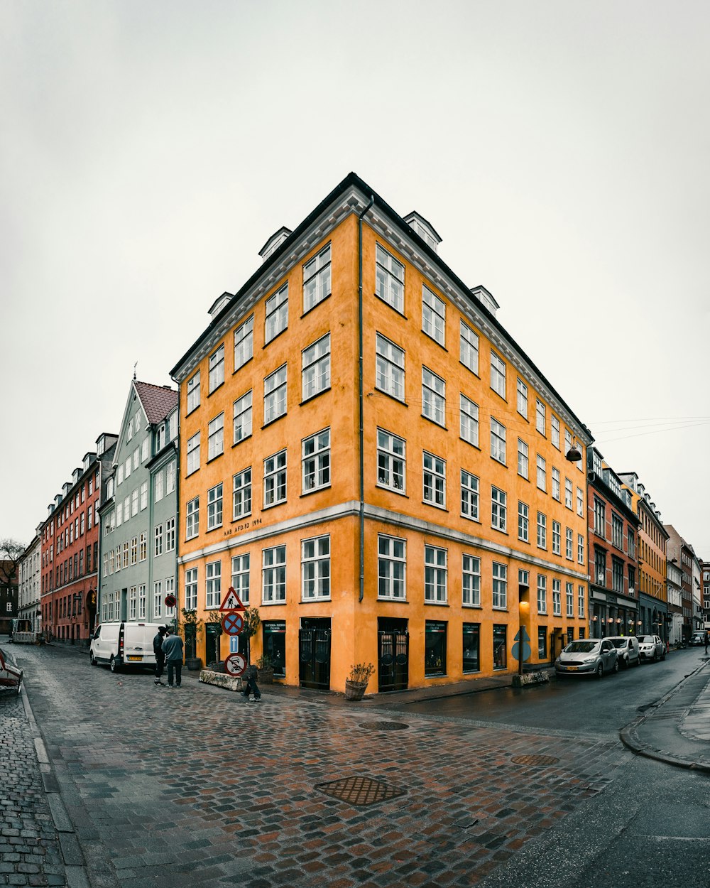 yellow concrete building