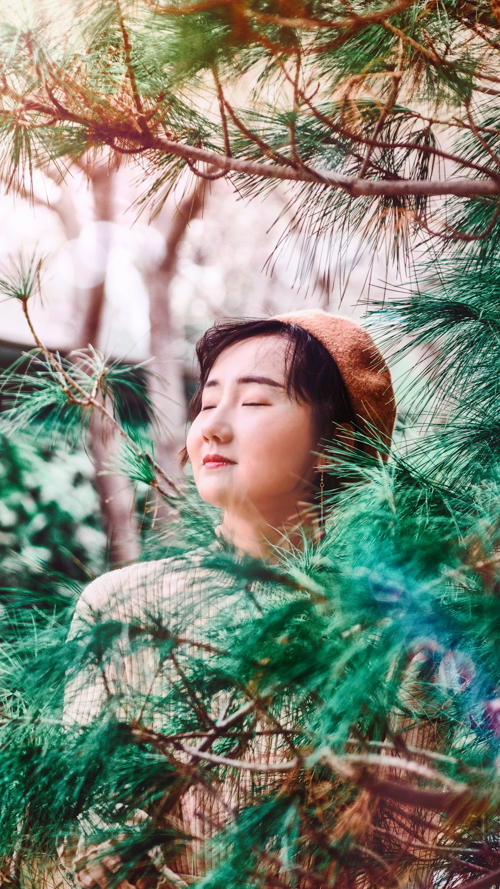 photographie de mise au point sélective de femme