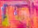 A colorful abstract painting featuring bold brush strokes and a blend of warm tones, evoking a sense of passion and creativity.