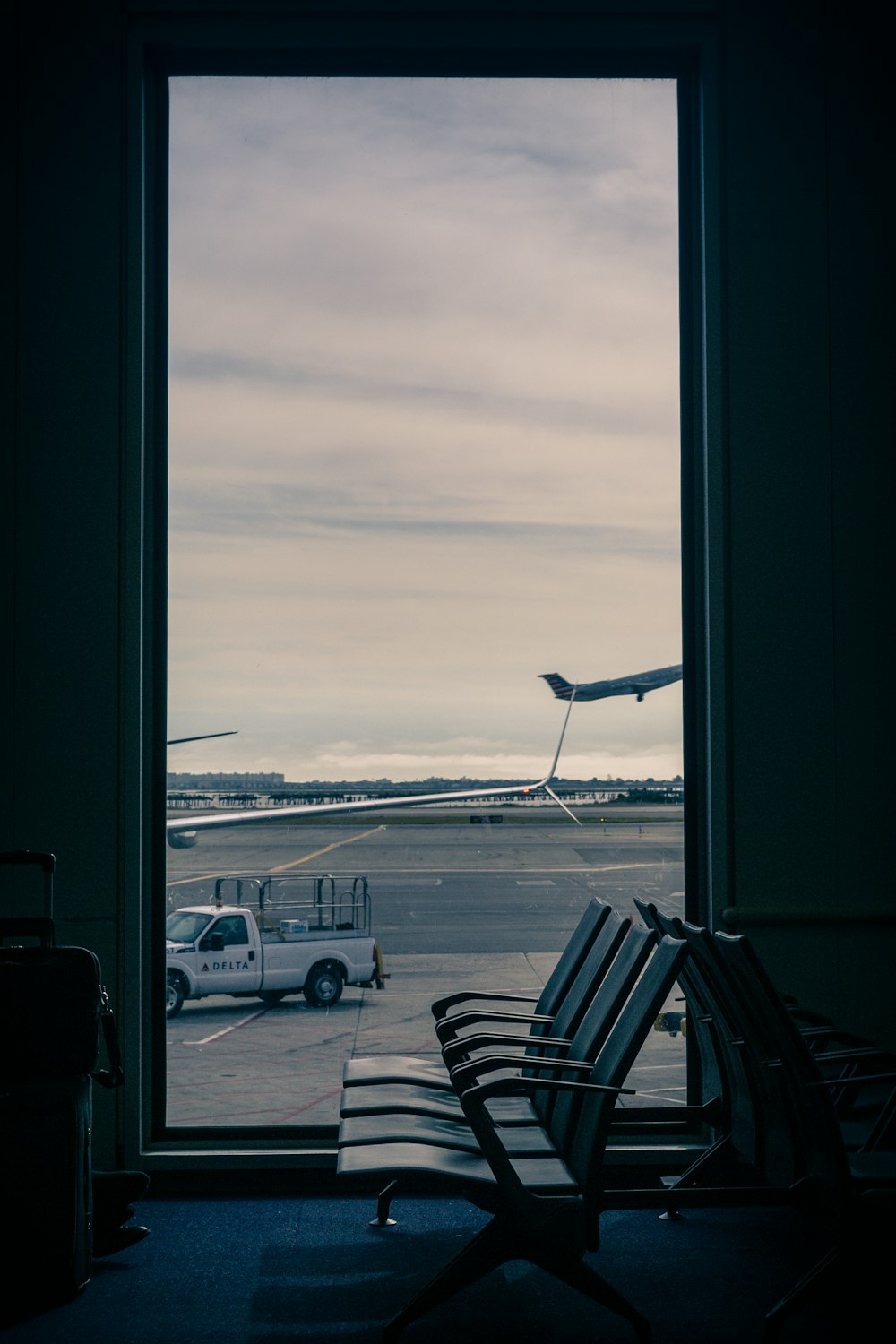 opened airport door