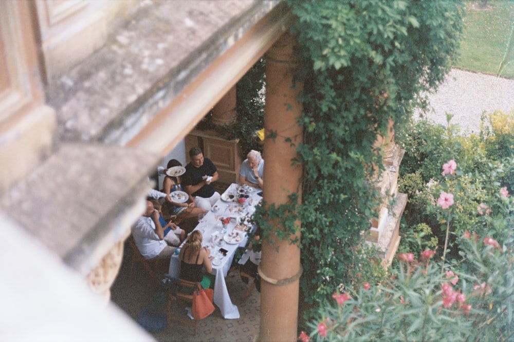 aerial view photography of people gathering