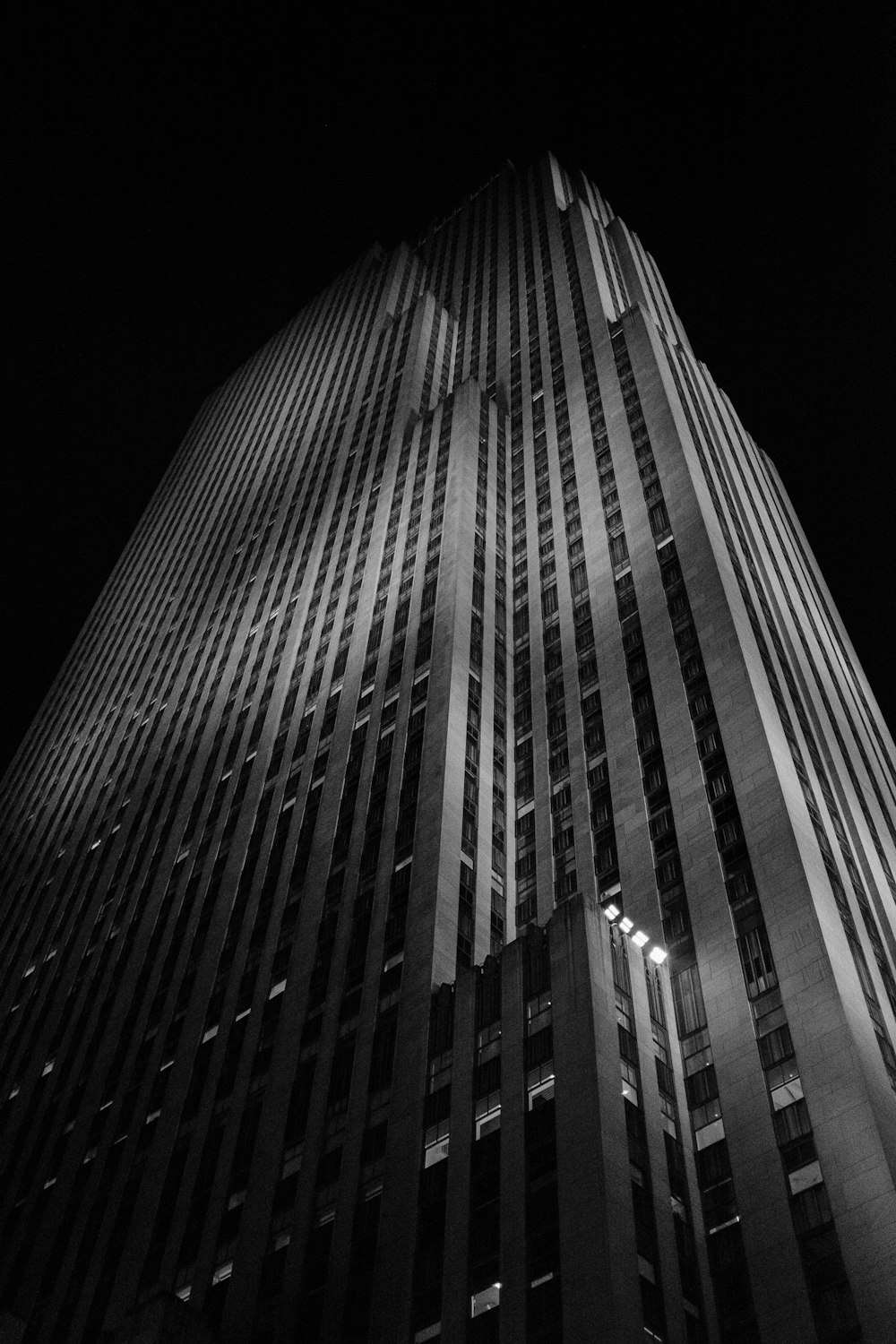 architectural photo of a gray building