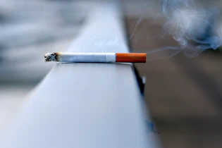 white cigarette stick on white wall