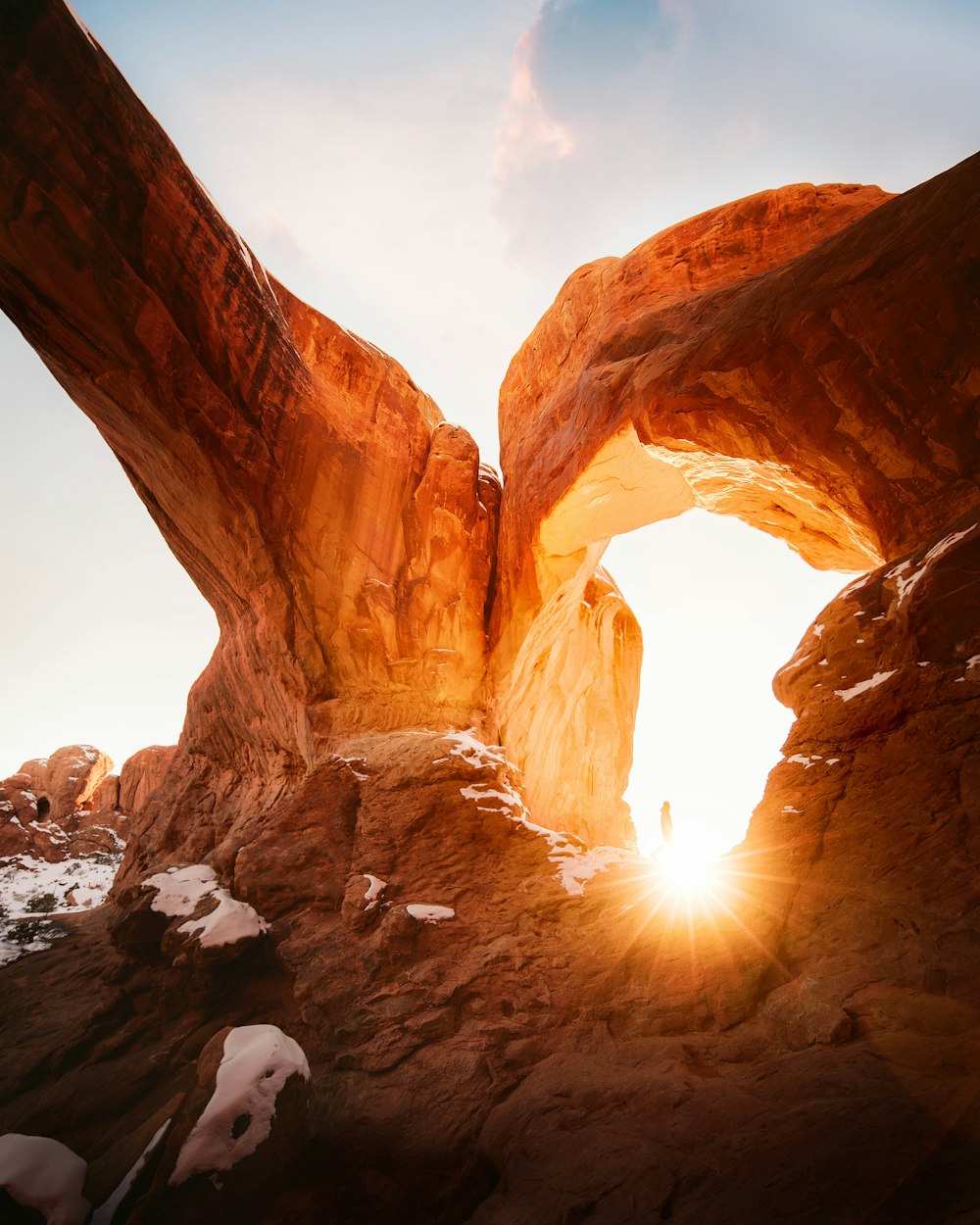 Arco naturale durante l'ora d'oro