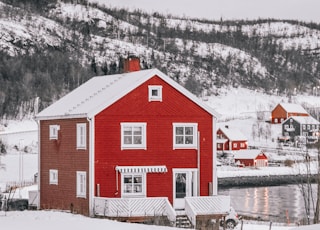 red wall paint house