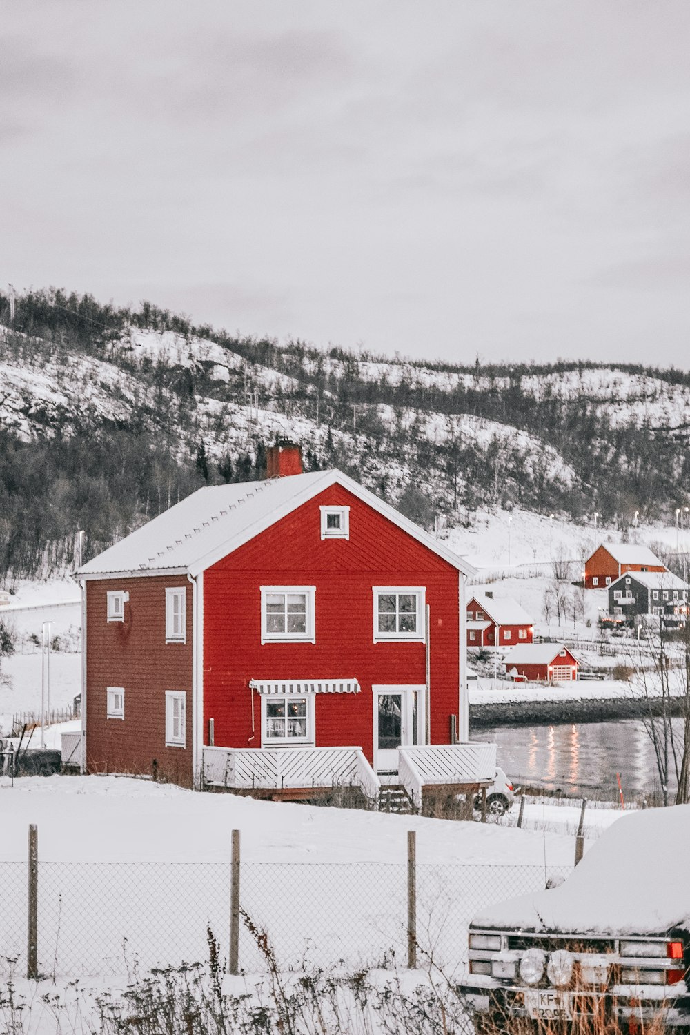 red wall paint house