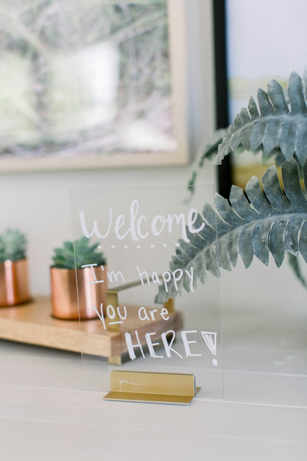 welcome I'm happy you are here! quote