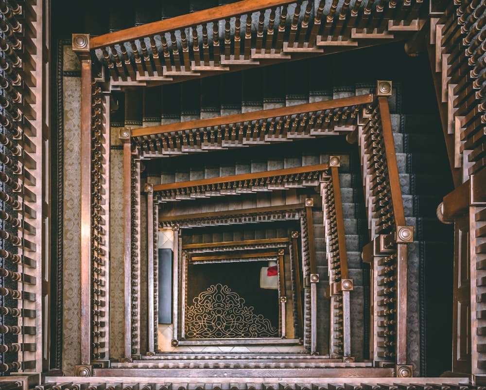 brown and gray building interior