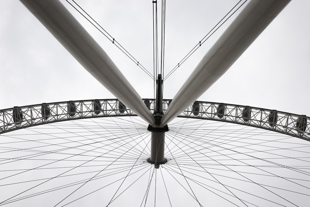 London Eye on low angle photography