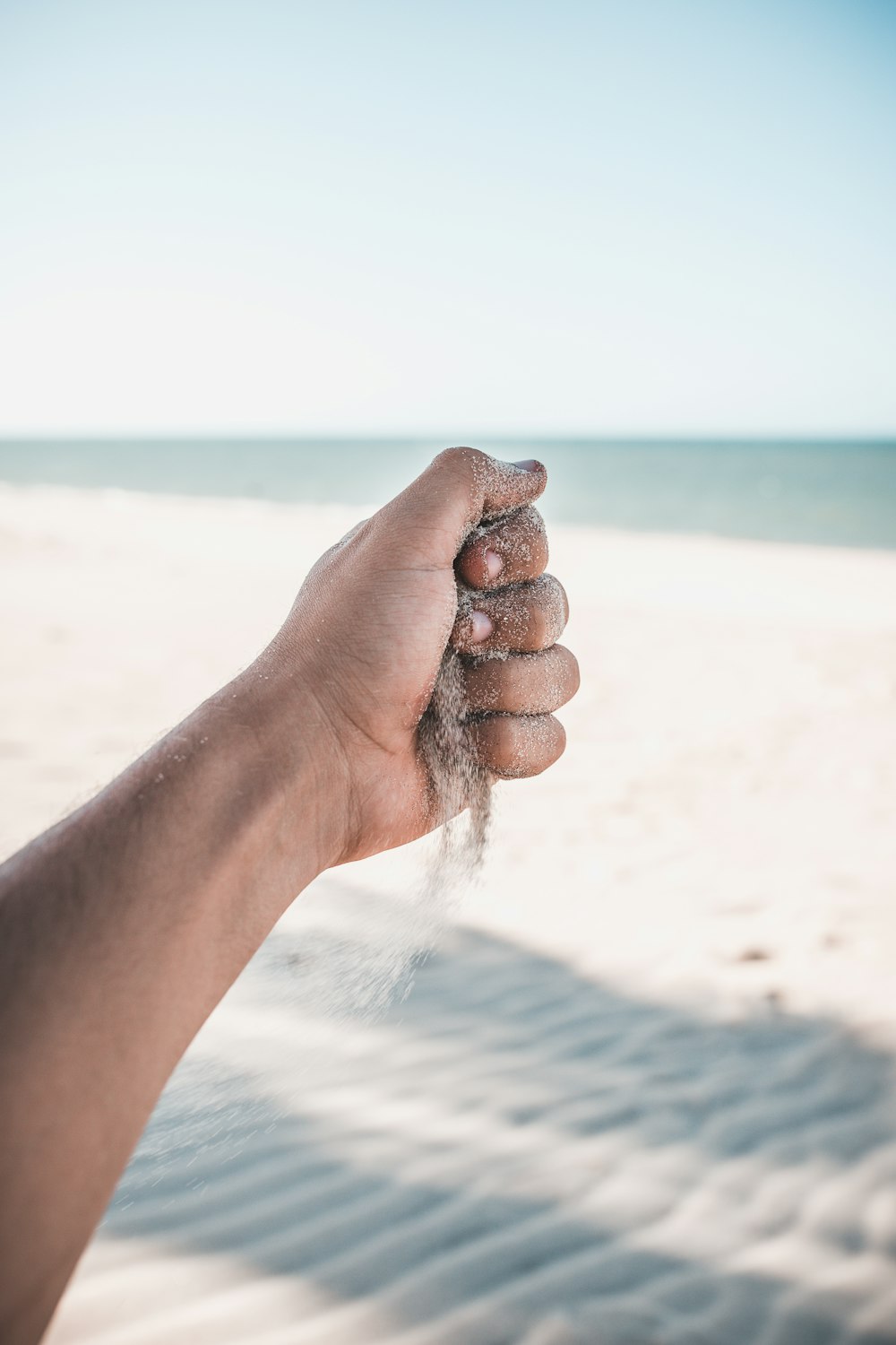 person's left hand