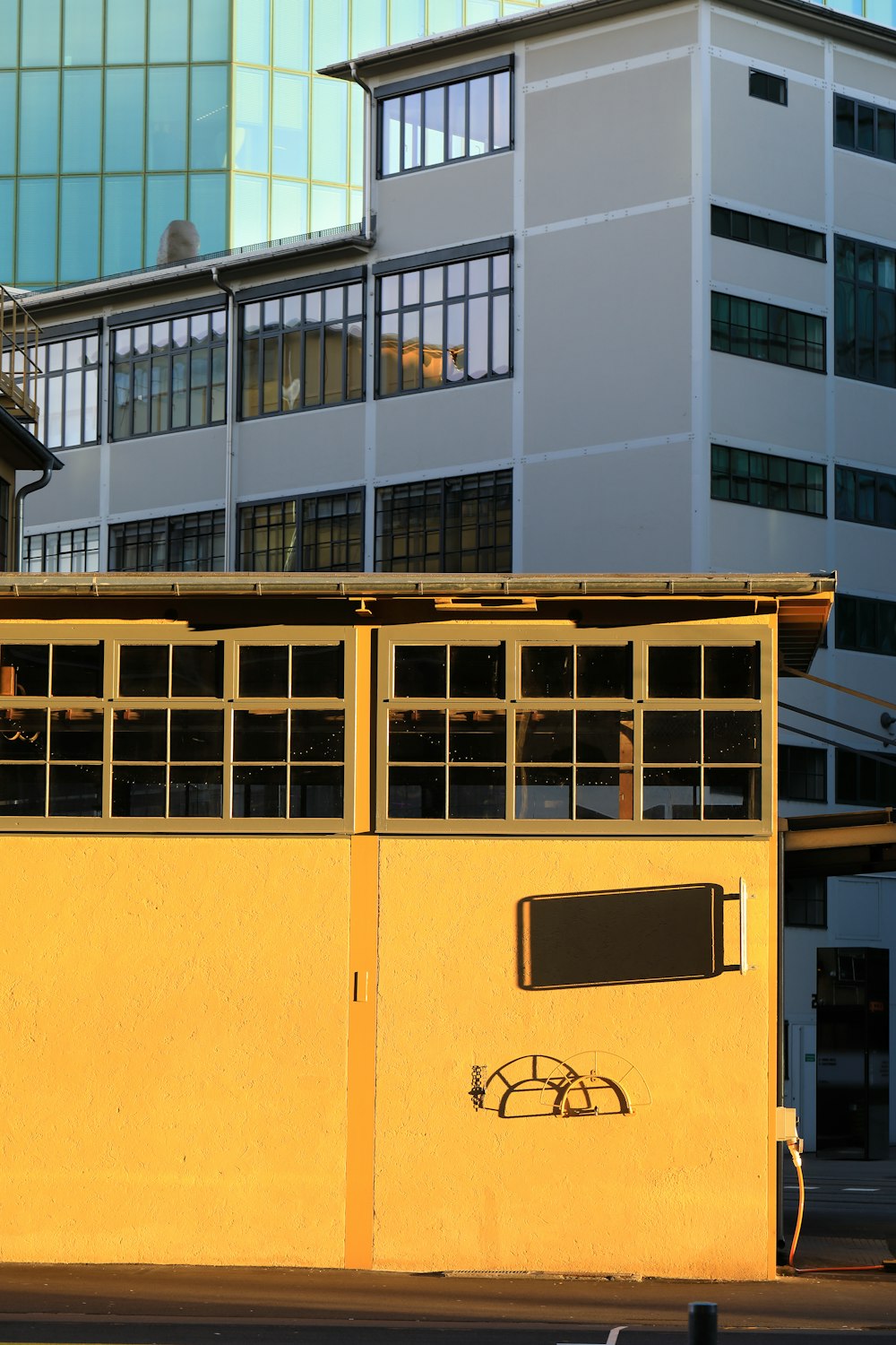 yellow and grey concrete buildings