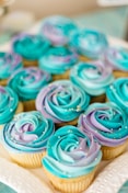 blue cupcake