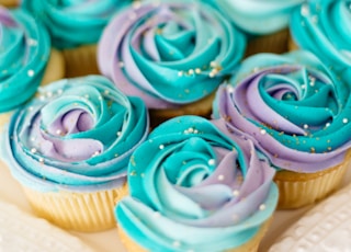 blue cupcake