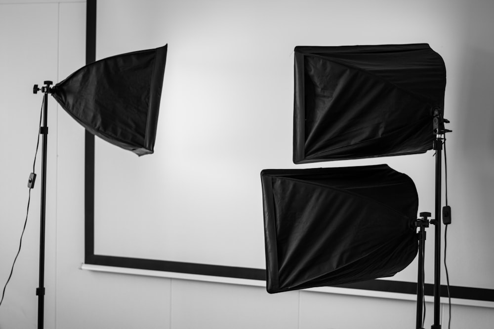 Schwarze Softbox