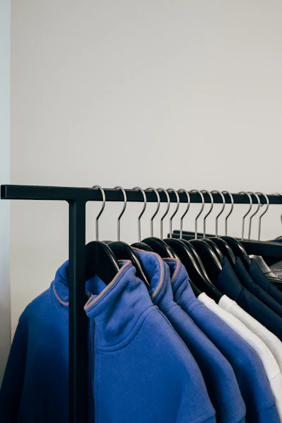 assorted-color shirt on rack