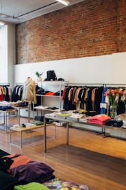 clothes inside store