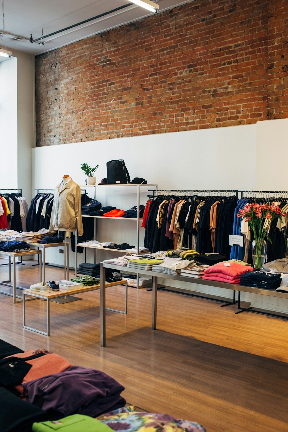 clothes inside store