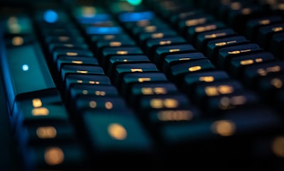 black computer keyboard