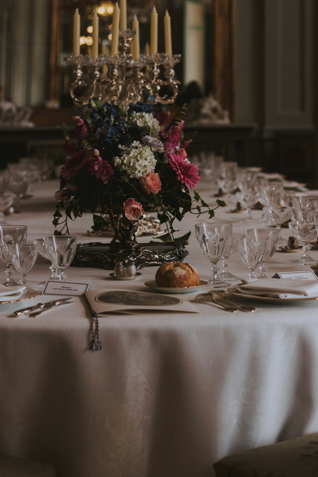 wine glass on table