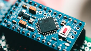 blue circuit board