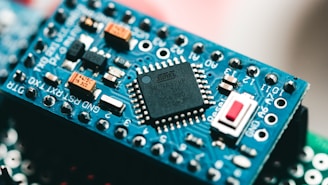 blue circuit board