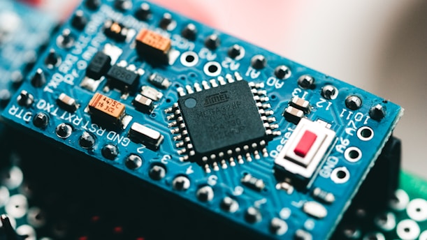 blue circuit board