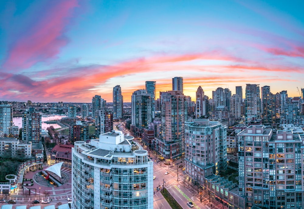 aerial photography of high-rise building