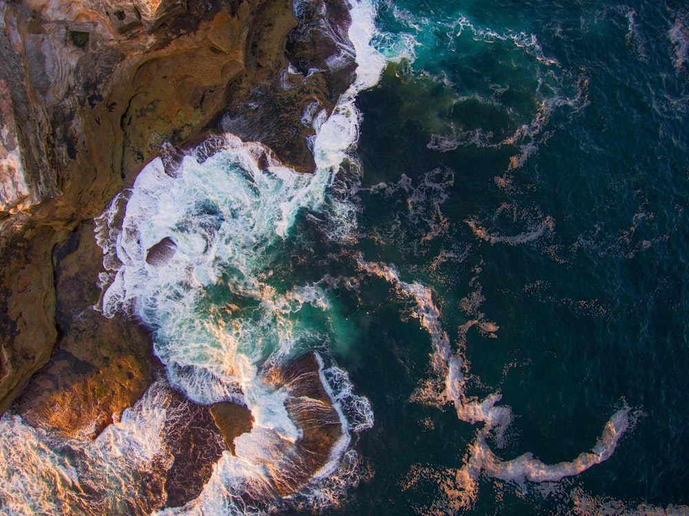 aerial photo of ocean during daytime