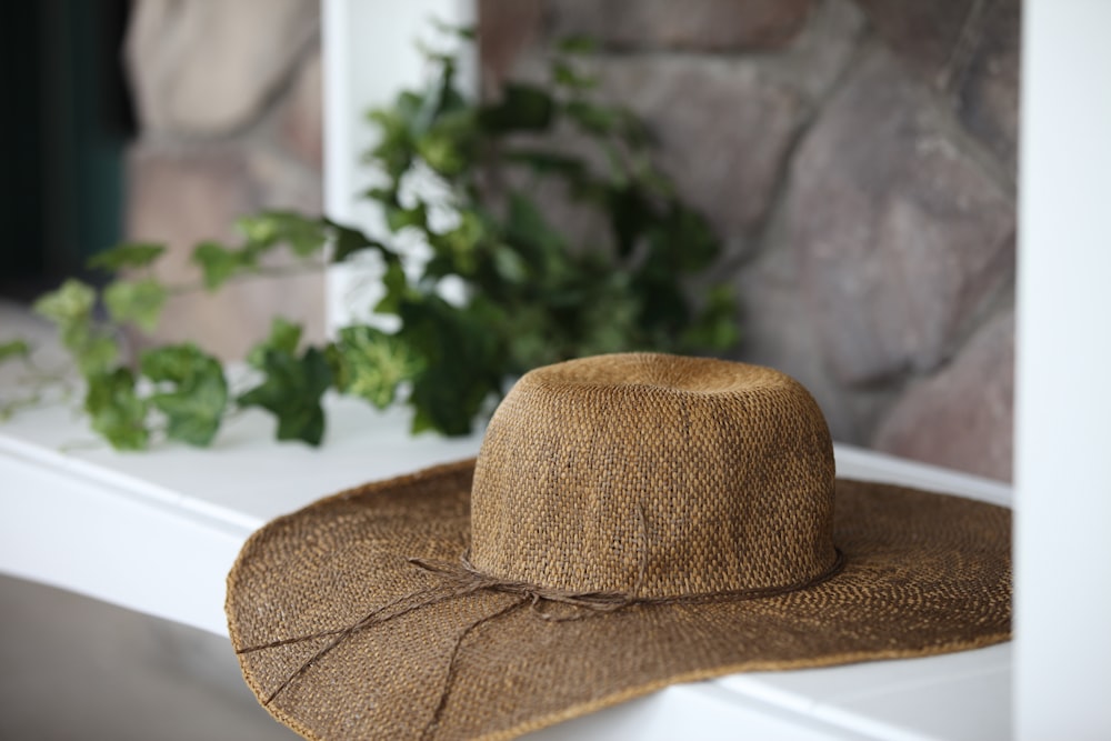 brown sun hat