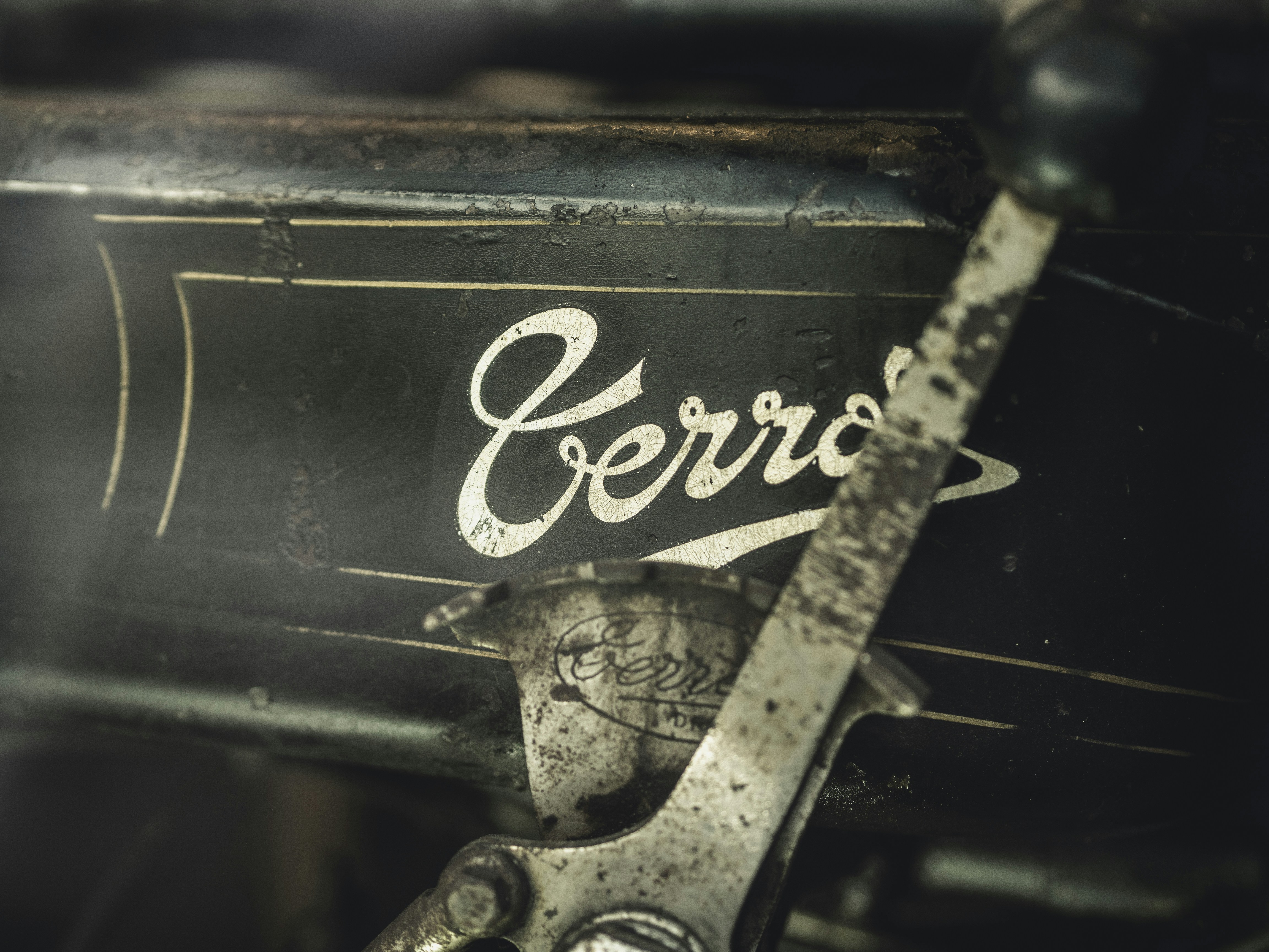 black classic Terrot motorcycle