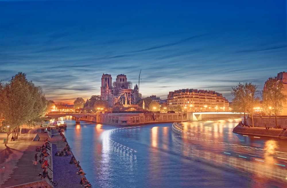 landscape photography of building near body of water