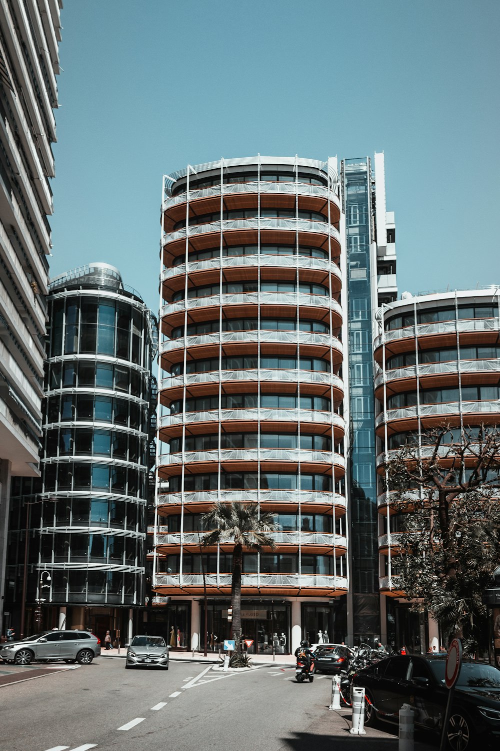 low angle photo of curtain glass wall building