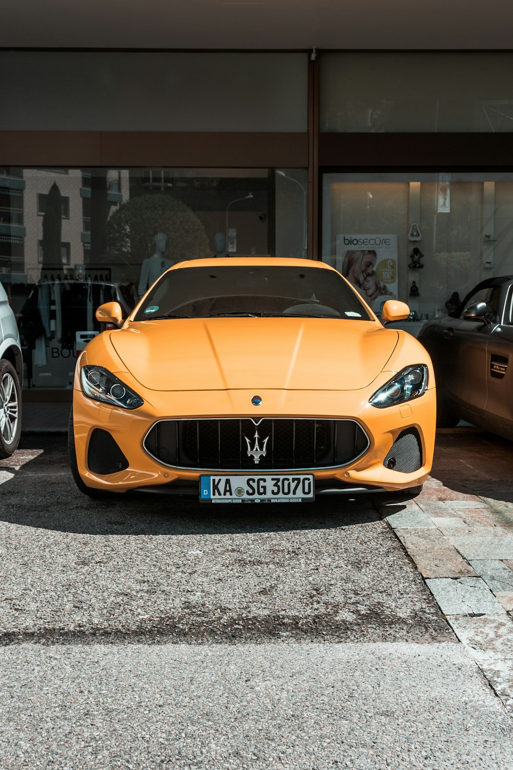 orange Maserati car