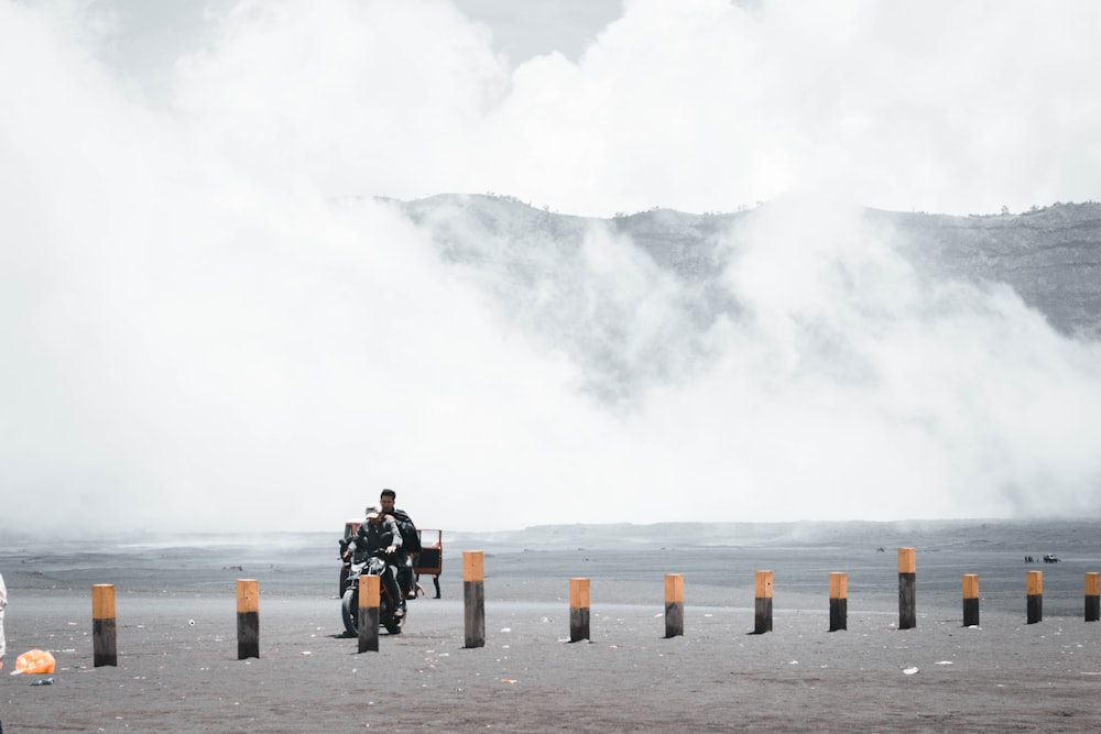 man riding motorcycle