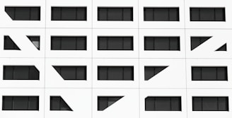 white and black concrete building