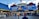 A bustling seafood market scene with a blue and red-themed storefront. The market features prominent signage advertising fresh fish, shrimp, lobster, jumbo crabs, and cooked crabs. Several people are gathered in front of the market, some seemingly in line or browsing.