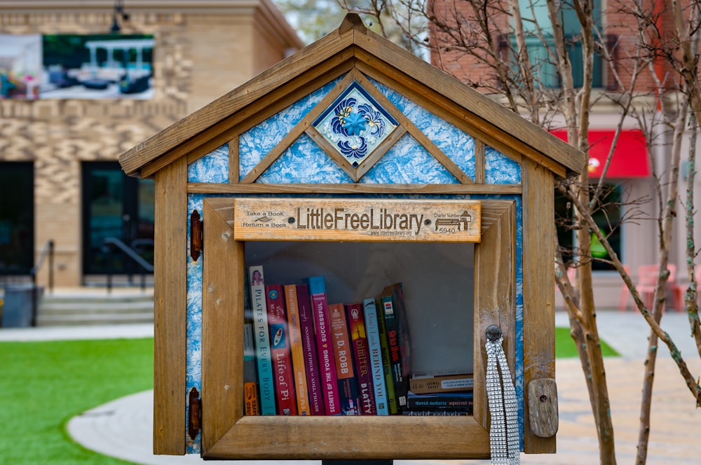 book filled mailbox