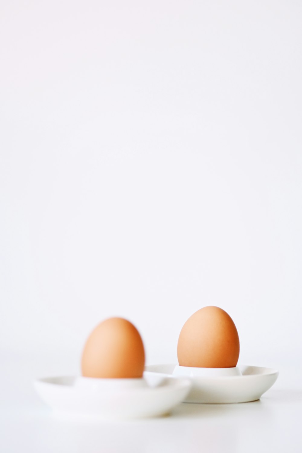 two brown eggshells