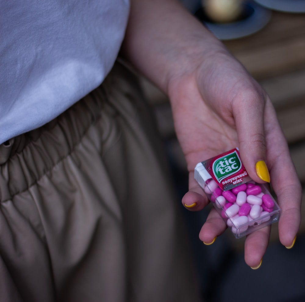 Tic Tac gums in container