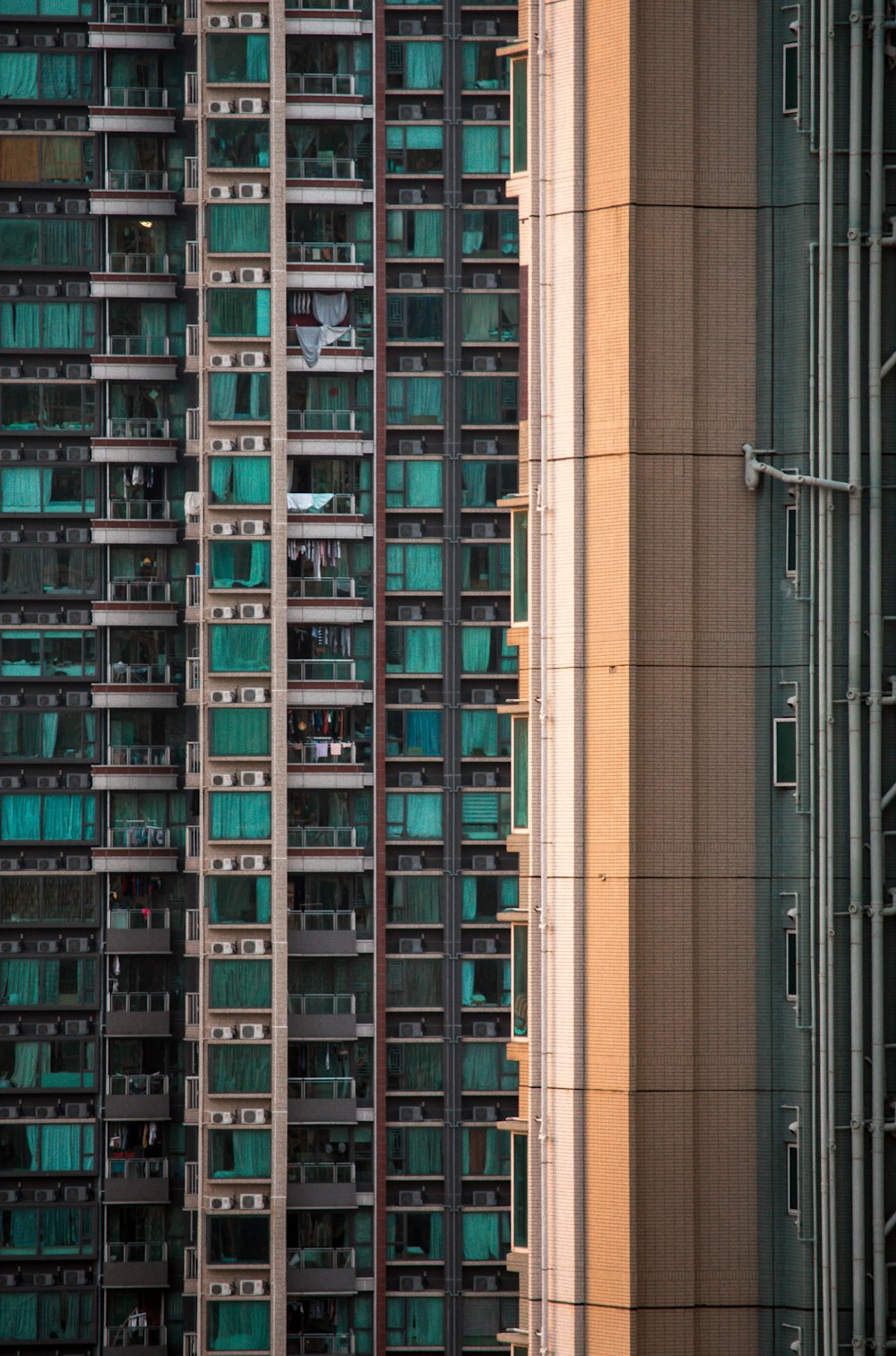 green and brown building