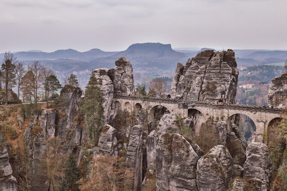 concrete bridge during daytime