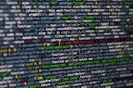 a computer screen with a lot of text on it