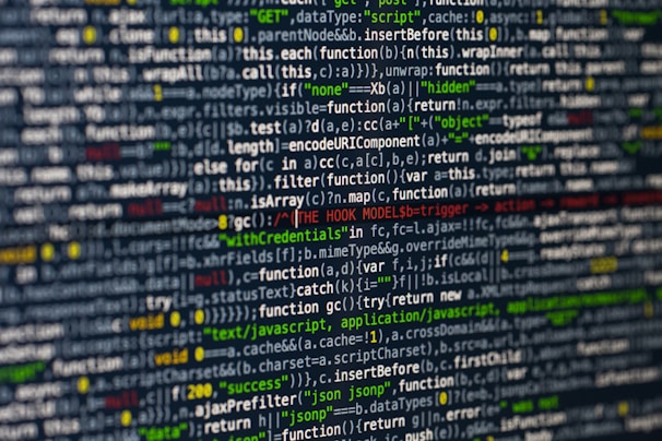 a computer screen with a lot of text on it