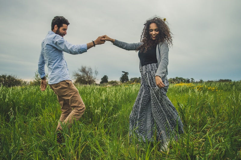 Hand-in-hand walking field