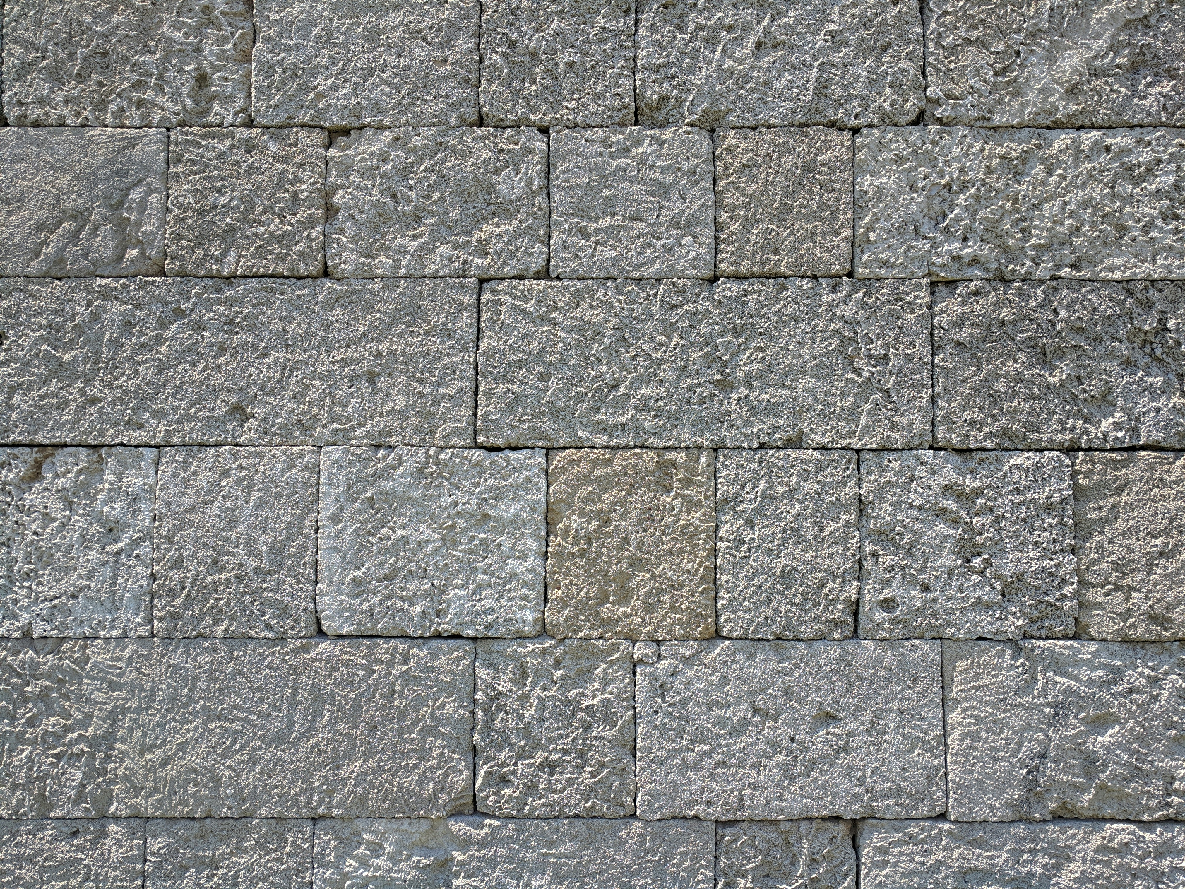 Stonewall in Acropolis of Rodos, Greece
