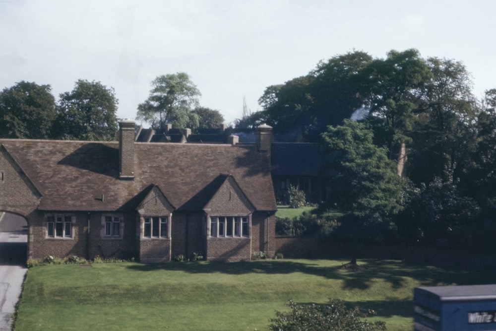 brown brick house