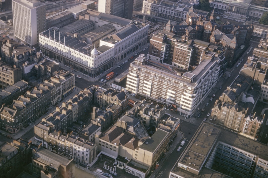 aerial view of the city