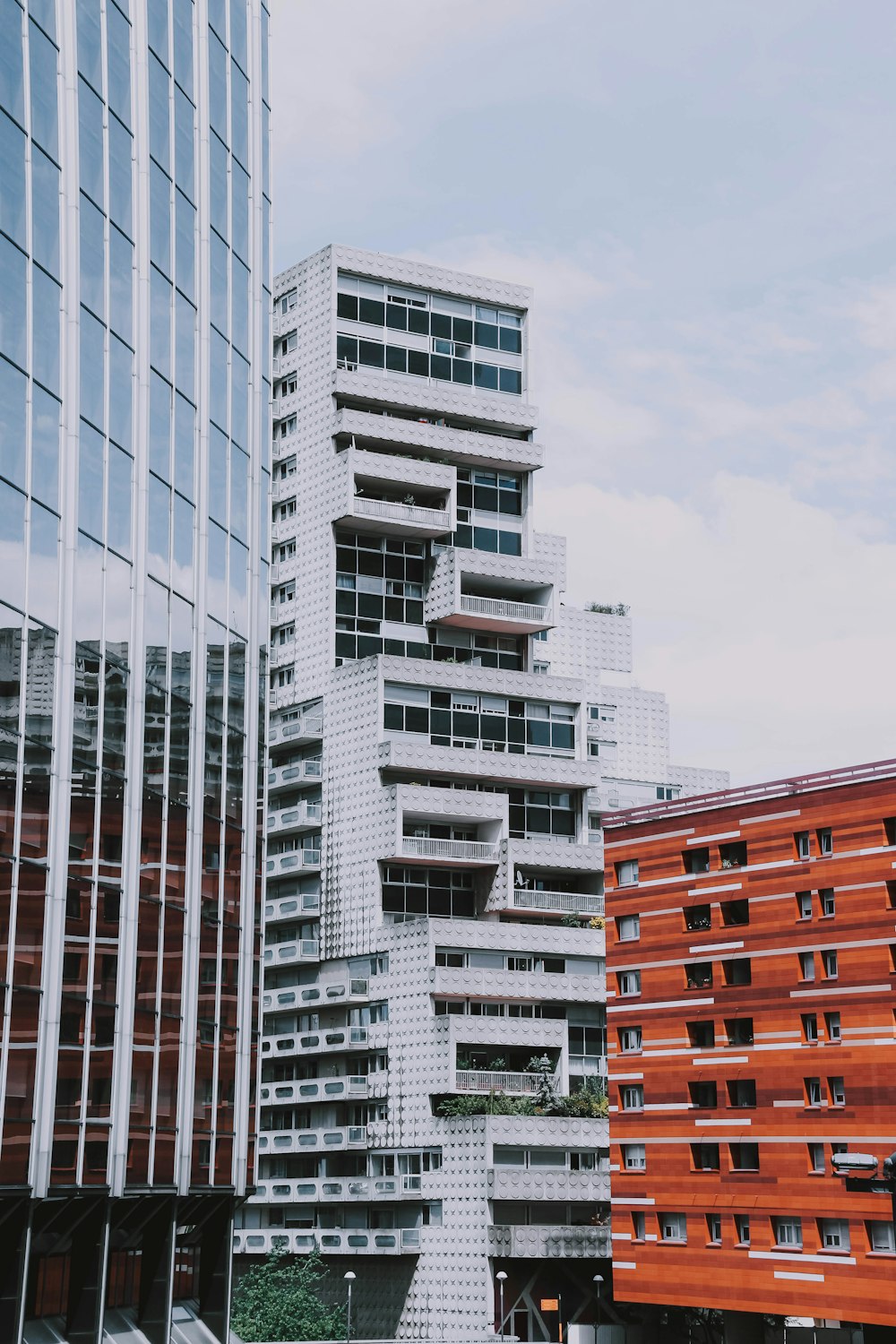 white buildings