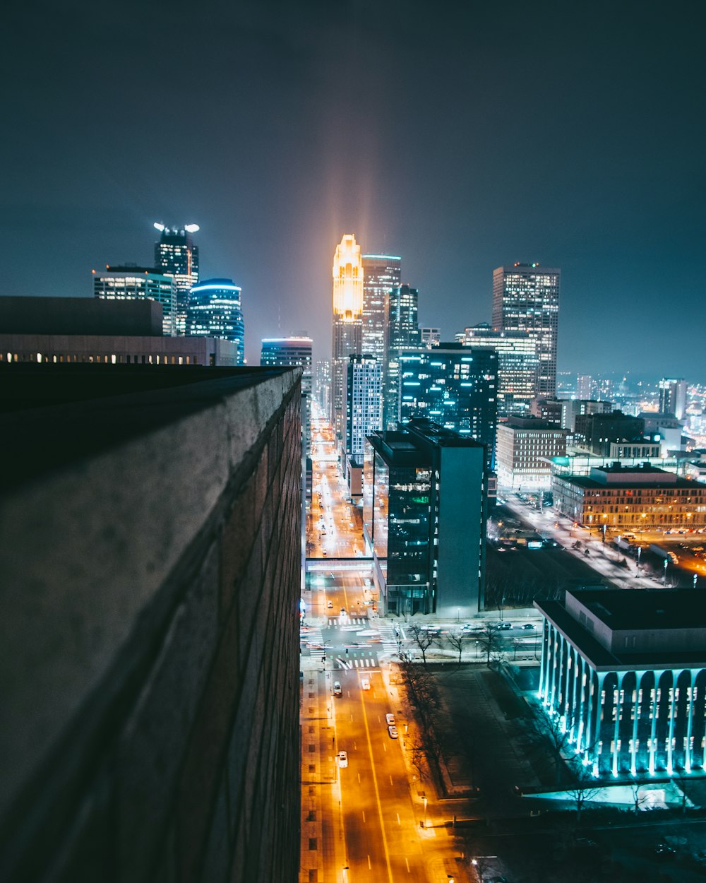 aerial photography of high-rise building